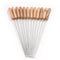 12 Pieces 38cm Barbecue Skewers Wooden Handle BBQ Meat Needle Roast Fork Kebab Stick Barbecue Tools