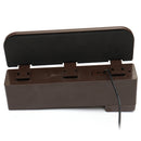 Plastic Car Seat Crevice Storage Box Gap Organizer with Phone USB Wireless Charging