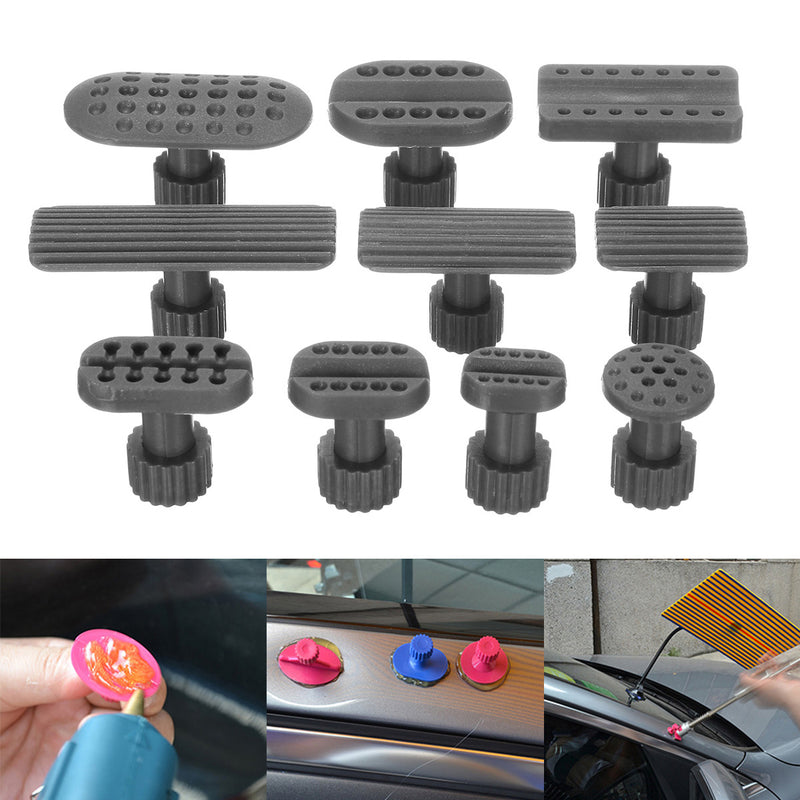 10PCS Car Paintless Auto Sheet Metal Repair Gasket Dent Pull Hammer Dent Puller Suction Cup Plastic Gasket