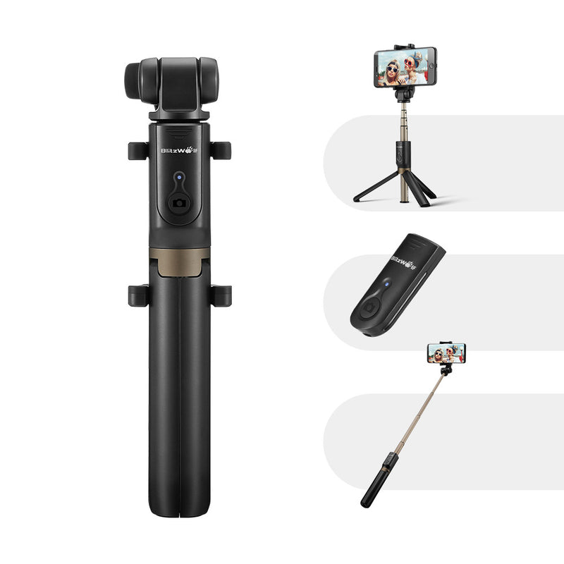 BlitzWolf BW-BS3 Versatile 3 in 1 bluetooth Tripod Selfie Sticks for iphone 8 8 Plus iphone X