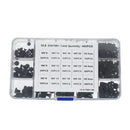 Suleve MXCH7 460Pcs M3 M4 M5 Flat Head Hex Socket Screw Carbon Steel 10.9 Grade Bolt Nut Assortment Kit 8-20mm