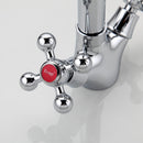 FRAP F1319 Kitchen Deck Mounted Double Handles Hot and Cold Water Sink Faucet