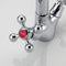 FRAP F1319 Kitchen Deck Mounted Double Handles Hot and Cold Water Sink Faucet