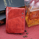 Men RFID Blocking Genuine Leather Wallet Clip Zip Short Purse Coins Card Holder Bag
