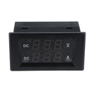 DC 300V 50A Digital Voltmeter Ammeter DC VOLT AMP Tester Gauge With Red and Green Led No Shunt With Back Cover 0.39 "LED
