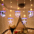 USB 3D Luminous Letters LED String Light Christmas Window Hanging Fairy Lamp for Garlands Indoor Decor DC5V