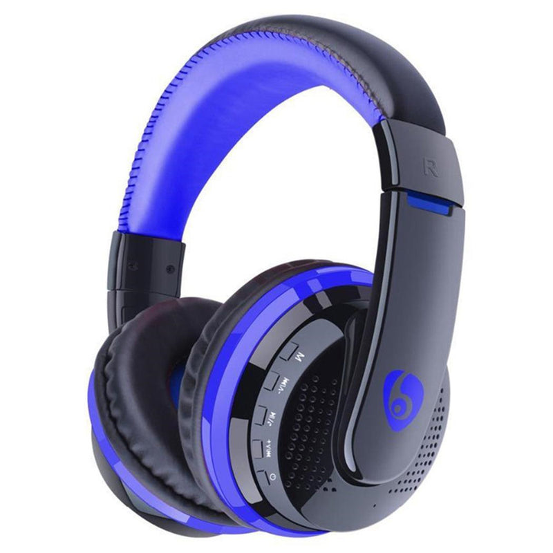 MX666 Foldable Wireless Gaming Headphone bluetooth Over-ear Handsfree Adjustable Headset with Mic Support FM TF