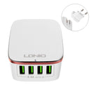 LDNIO 4 USB Ports 4.4A Fast Charger EU Plugs Charger For iphone 8 8 Plus iphone X Xiaomi Samsung