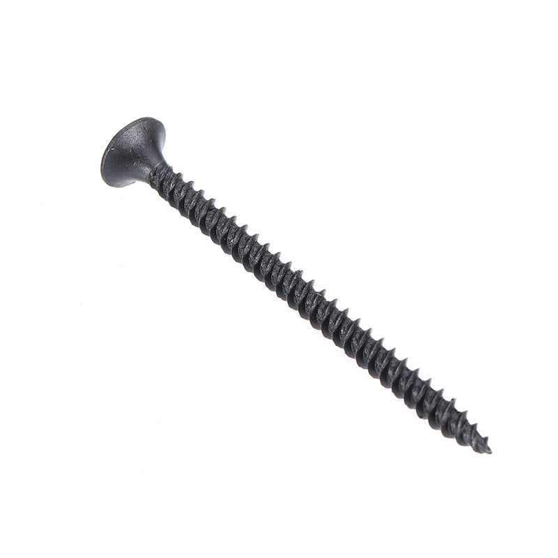 Suleve M3.5CP3 350Pcs M3.5 Cross Black Recessed Flat Head Self Tapping Ash Phosphorus Drywall Metric Threaded Wood Screw Nail Bolt