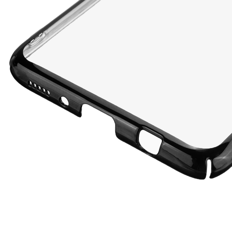 Bakeey Plating Transparent Shockproof PC Protective Case with Finger Ring for Samsung Galaxy A70