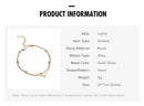 Trendy Double-layered Heart Anklet Peach Heart Beach Anklet