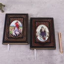 European Retro 3D Embossed PU Notebook Female Male Pattern A5 Notepad Vintage Journal Diary Stationery Supplies