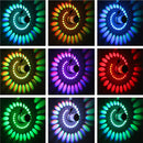 3W RGB LED Wall Lights Remote Control Spiral Ceiling Lamp for Hallway Porch KTV