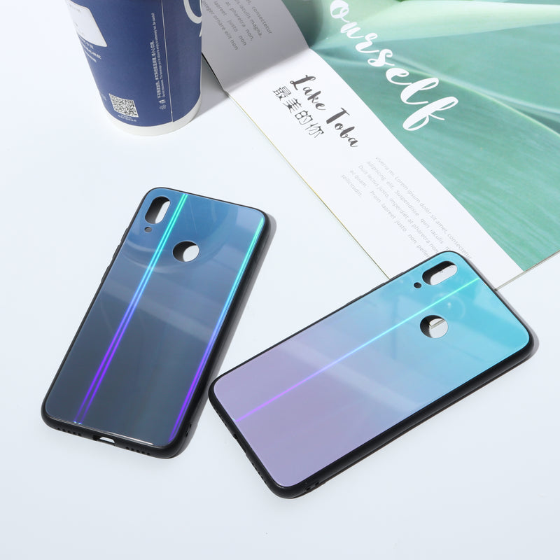 Bakeey Aurora Gradient Anti-scratch Tempered Glass Protective Case For Xiaomi Redmi Note 7 / Redmi Note 7 Pro