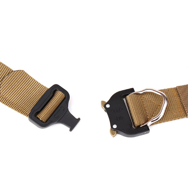 ENNIU FA39 125cm x3.8cm Nylon Wrist Belt Punch Free Quick Release Inserting Buckle Tactical Belt Leisure Belt