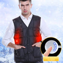 Adjustable Electric Vest Heated Fishing Cloth Jacket USB Thermal Winter-Warmer