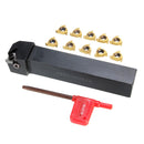 SER2020K16 20x125mm Lathe Turning Tool Holder Boring Bar With 10pcs 16ER AG60 Inserts