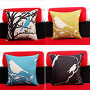 45x45cm Bird Square Pillow Case Cushion Cover Sofa Throw Home Bedroom Decor