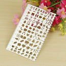Drawing Cutout Metal Template Ruler DIY Decorative Graffiti Travel Notebook Diary Bullet Journal Stencils