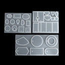 3PCS DIY Pendant Epoxy Mold Set Jewelry Pendant Mould Craft