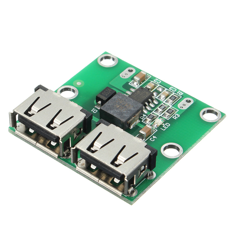 Dual USB Output 6-24V To 5.2V 3A DC-DC Step Down Power Charger Module Converter