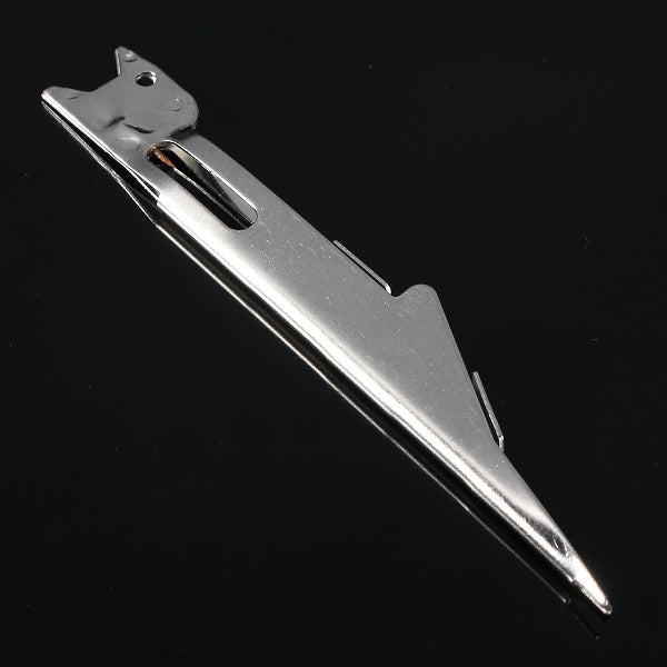 Tie Fast Knot Tying Tool Fly Fish Fishing Line Tyer With Hook Eye Cleaner Silver