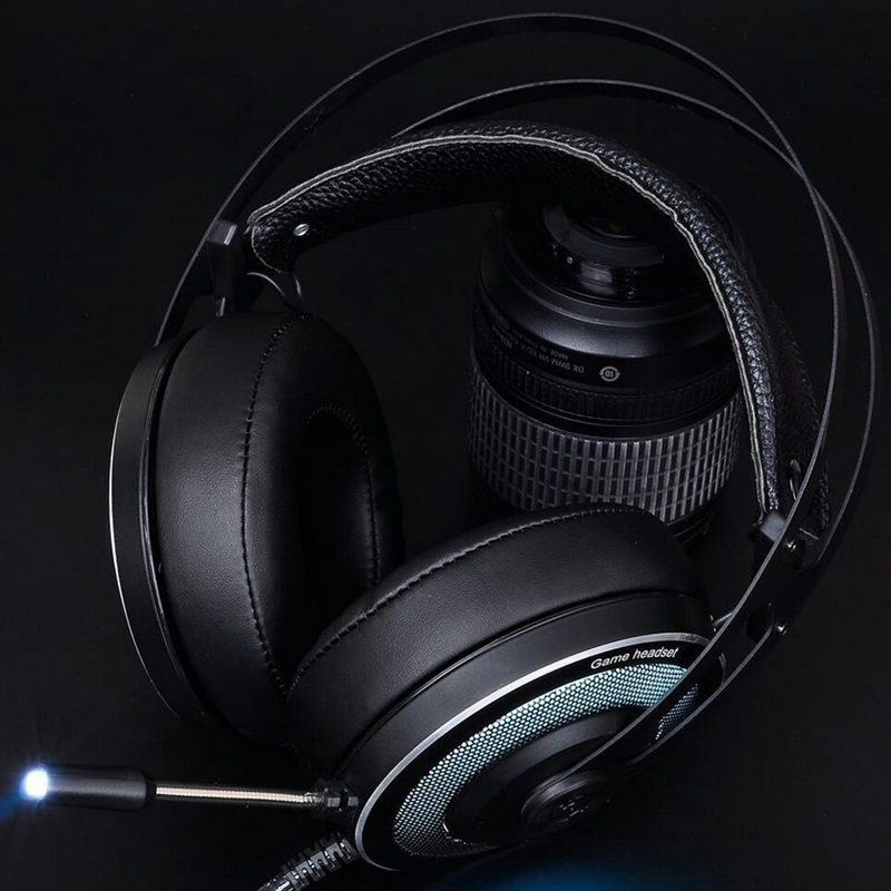X200 3.5mm + USB Wired 7.1 Channel Omnidirectional Headphone LED Backlight Stereo Headset for Computer Profession Gamer