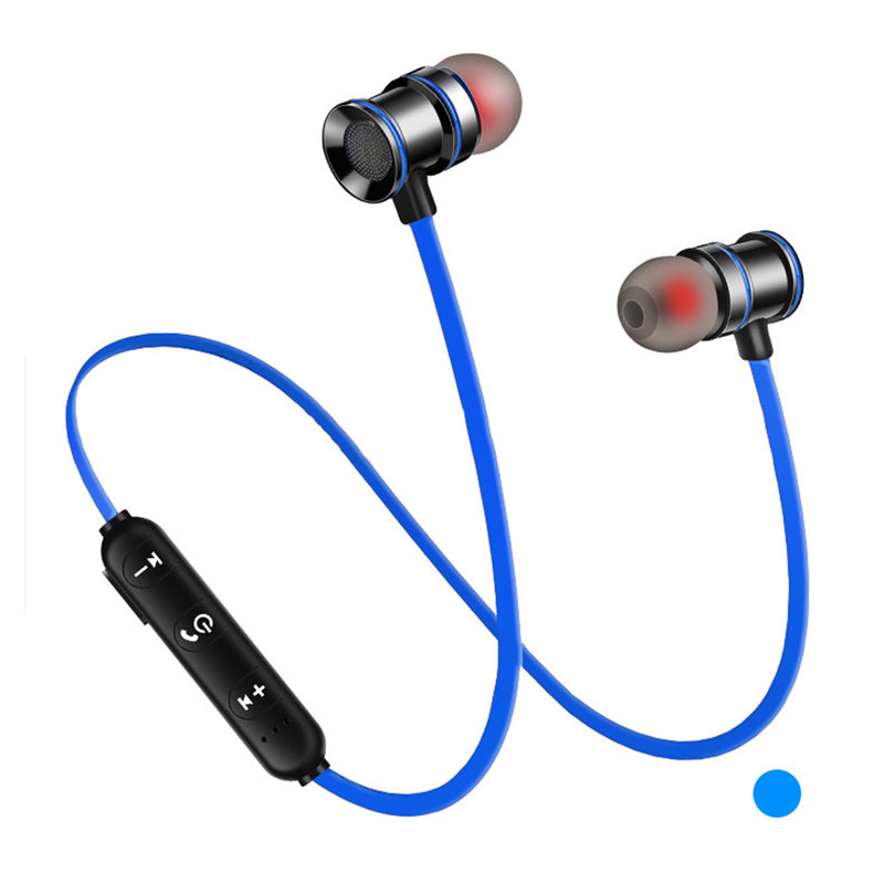Metal Magnetic bluetooth 5.0 Earphone Wireless HiFi Stereo IPX5 Waterproof Handsfree Headphone With HD Mic