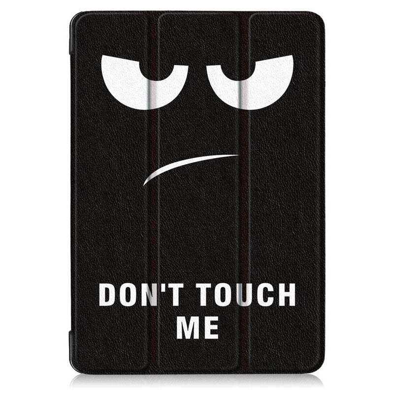 Tri-Fold Printing Tablet Case Cover for Lenovo Tab E10 Tablet - Big Eyes