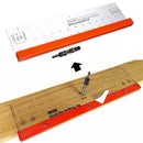 Drillpro Shelf Pin Drilling Jig Woodworking Drill Guide with 1/4 Inch Self Centering Reaming Bit