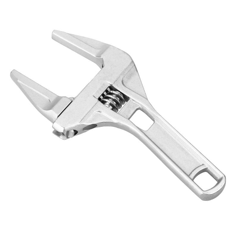 1pc Universal Snap Grip Wrench Aluminum Alloy Short Shank Large Opening Adjustable Wrench Spanner Bathroom Repair Tools