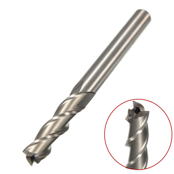 5pcs 6mm x 6mm 3 Flute HSS End Mill Cutter