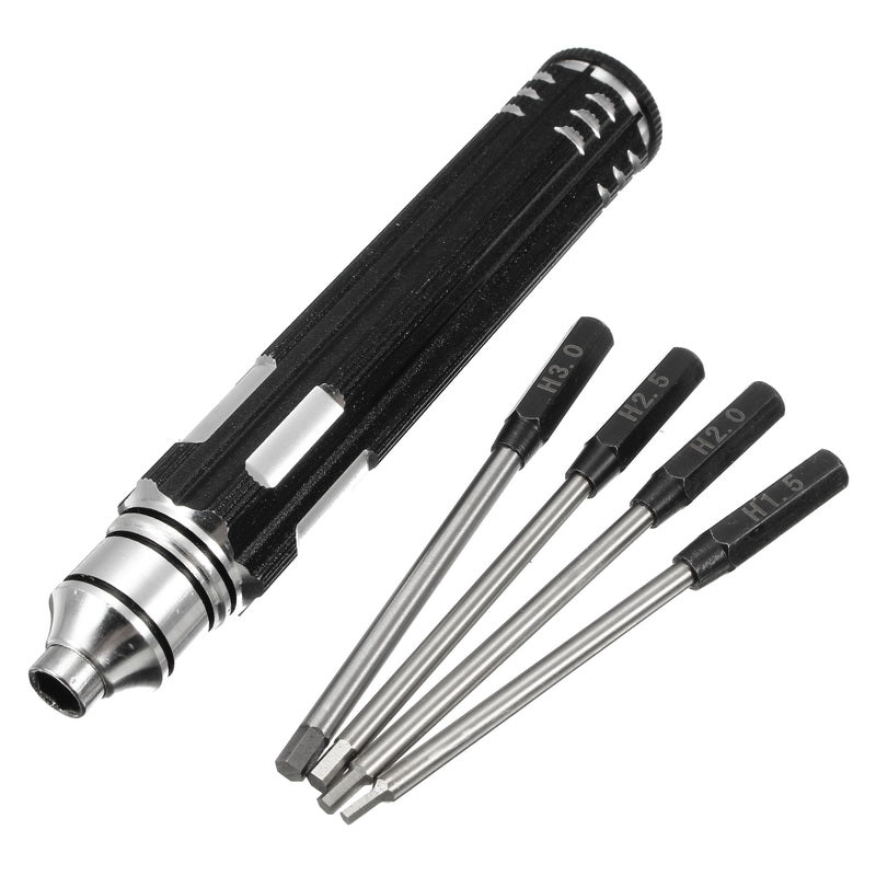 4 in 1 H1.5 H2.0 H2.5 H3.0mm Hexagon Socket Screwdriver Set Allen Driver Modeling Making Tools