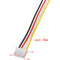 Excellway 10 Sets Mini JST 2.0mm PH 4Pin 26AWG Male Female Connector Plug Wire Cables 300mm