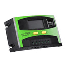 MOHOO 30A 12V/24V 5V 3A Dual USB Solar Charge Controller Solar Panel Regulator LCD Display