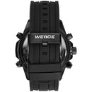 WEIDE 6406 Dual Display Digital Watch Calendar Alarm Luminous Watch Black Case Men Sport Watch