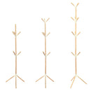 6/9/12 Hook Hat Coat Clothes Stand Rack Umbrella Jacket Wood Tree Hanger Holder