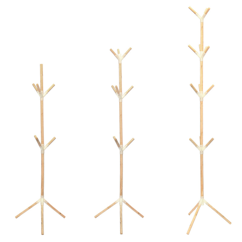 6/9/12 Hook Hat Coat Clothes Stand Rack Umbrella Jacket Wood Tree Hanger Holder
