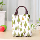 Woman Hand-held Lunch Tote Bag Travel Picnic Cooler Insulated Handbag Waterproof Storage Containers