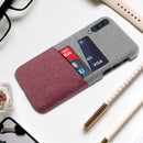 Bakeey Fabric Card Holder Shockproof Protective Case For Samsung Galaxy A50 2019
