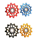 Qikour Cycling Bicycle Bike Rear Derailleur Ceramic Guide Pulley 12T Tooth Guide Wheel