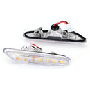 Pair Clear Lens 18 LED Side Marker Lights Turn Indicator Signal Lamps Yellow For BMW E82 E88 E60 E61 E90 E91 E92 E93 E46