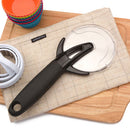 Pizza Slitting Roller Cutter Stainless Steel Pizza Cutter Wrench with Protective Cover Cut Pizza Tool