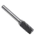 5 Types 6mm Shank Tungsten Carbide Burrs 50.35-60.65mm Rotary File Grinding Head Abrasive Tool