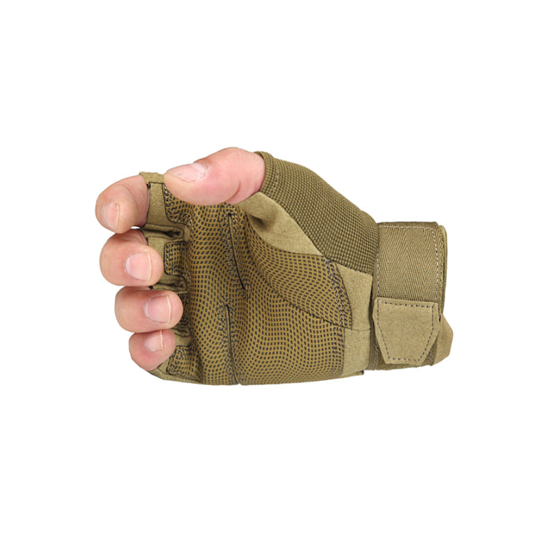 FREE SOLDIER 1Pair Tactical Gloves Wear Resistant Outdoor Safety Work Hands Protector Half Finger Glove For Hunting Sport Cycling