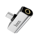 HOCO 2 in 1 Type-c Charging + 3.5mm Audio Music Adapter Converter For Huawei P30 Xiaomi Mi9 Oneplus 7 S10 S10+