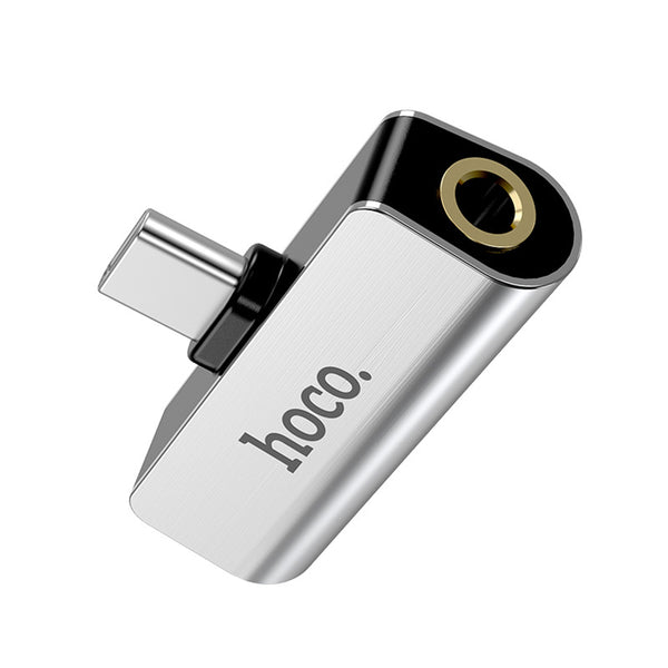 HOCO 2 in 1 Type-c Charging + 3.5mm Audio Music Adapter Converter For Huawei P30 Xiaomi Mi9 Oneplus 7 S10 S10+