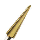 Drillpro 3/16-1/2 1/4-3/4 1/8-1/2 Inch Step Drill Bit Inch Type 1/4 Inch Shank Step Drill