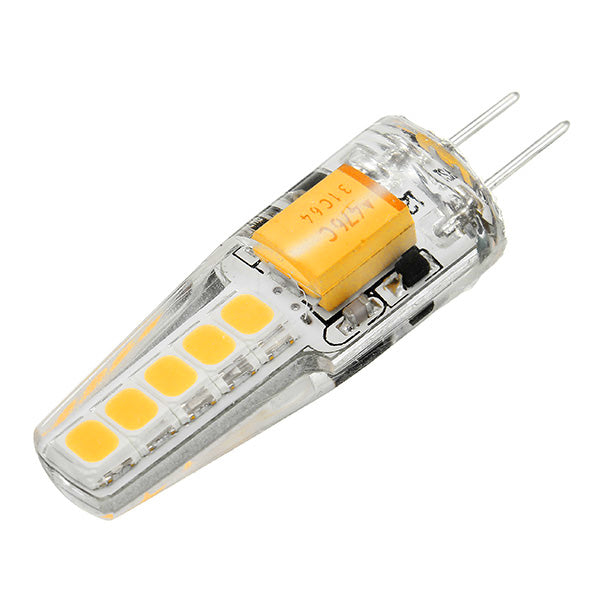 G4 2W 2835 Dimmable 10 LEDs Warm White  White LED Decorative Light Bulb AC12V