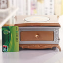 Classical Dressing Table Rotating Girl Music Box With Makeup Mirror Drawer Couple Music Box